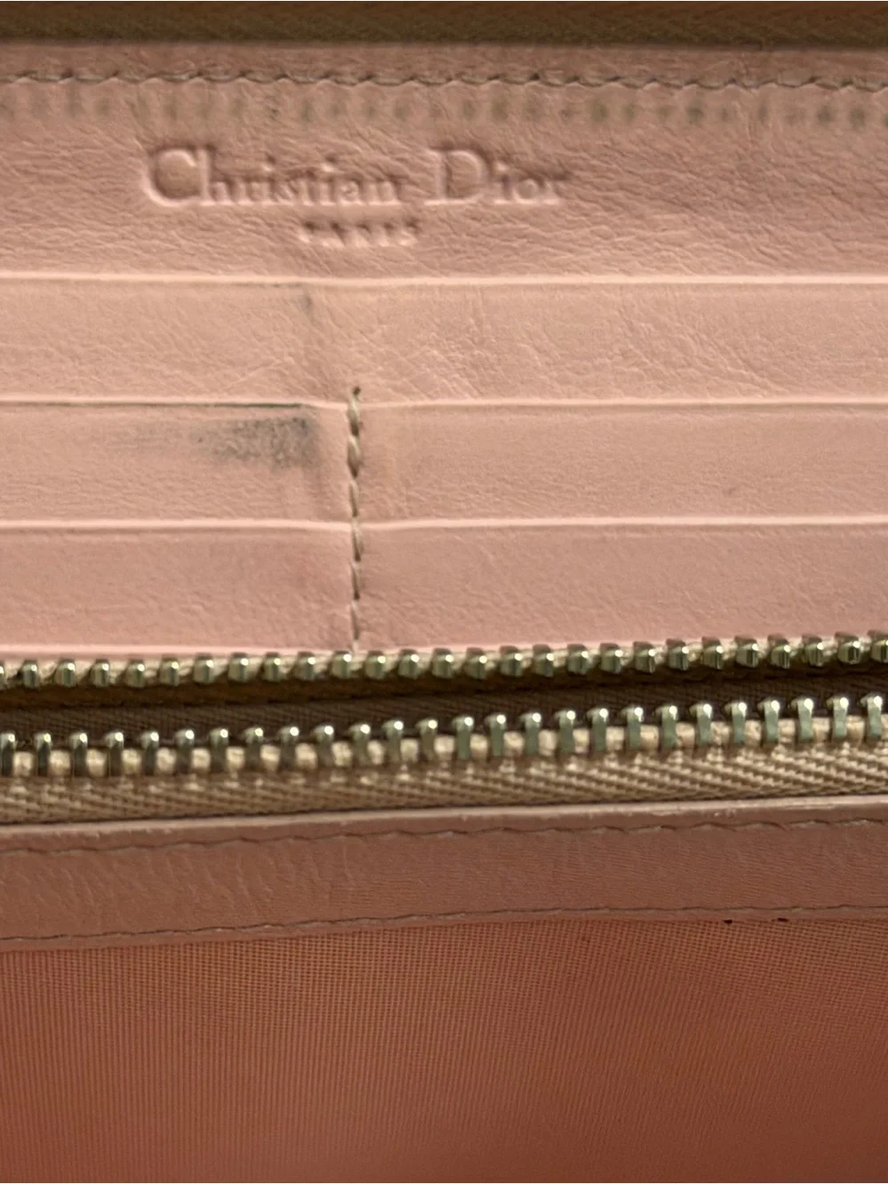 Dior Patent Cannage Lady Dior Continental Zip Wallet In Beige- COBLER SPECIAL 🌸